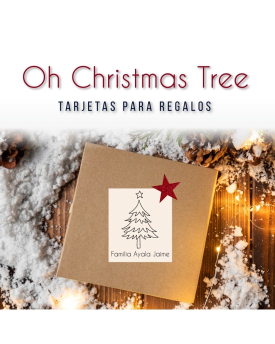 Navidad Tarjetas Oh Christmas Tree | Tarjetas Regalos Navidad