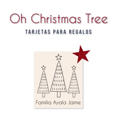 Navidad Tarjetas Oh Christmas Tree