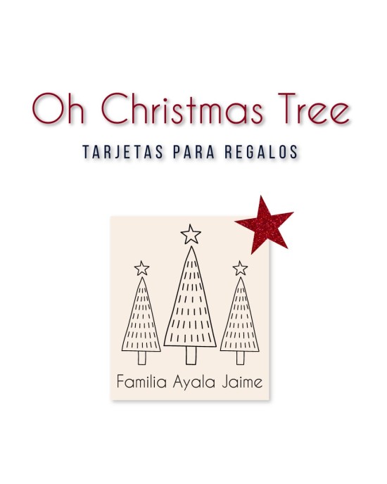 Navidad Tarjetas Oh Christmas Tree | Tarjetas Regalos Navidad