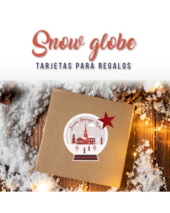 Navidad Tarjetas Snow Globe | Tarjetas Regalos Navidad