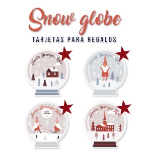 Navidad Tarjetas Snow Globe
