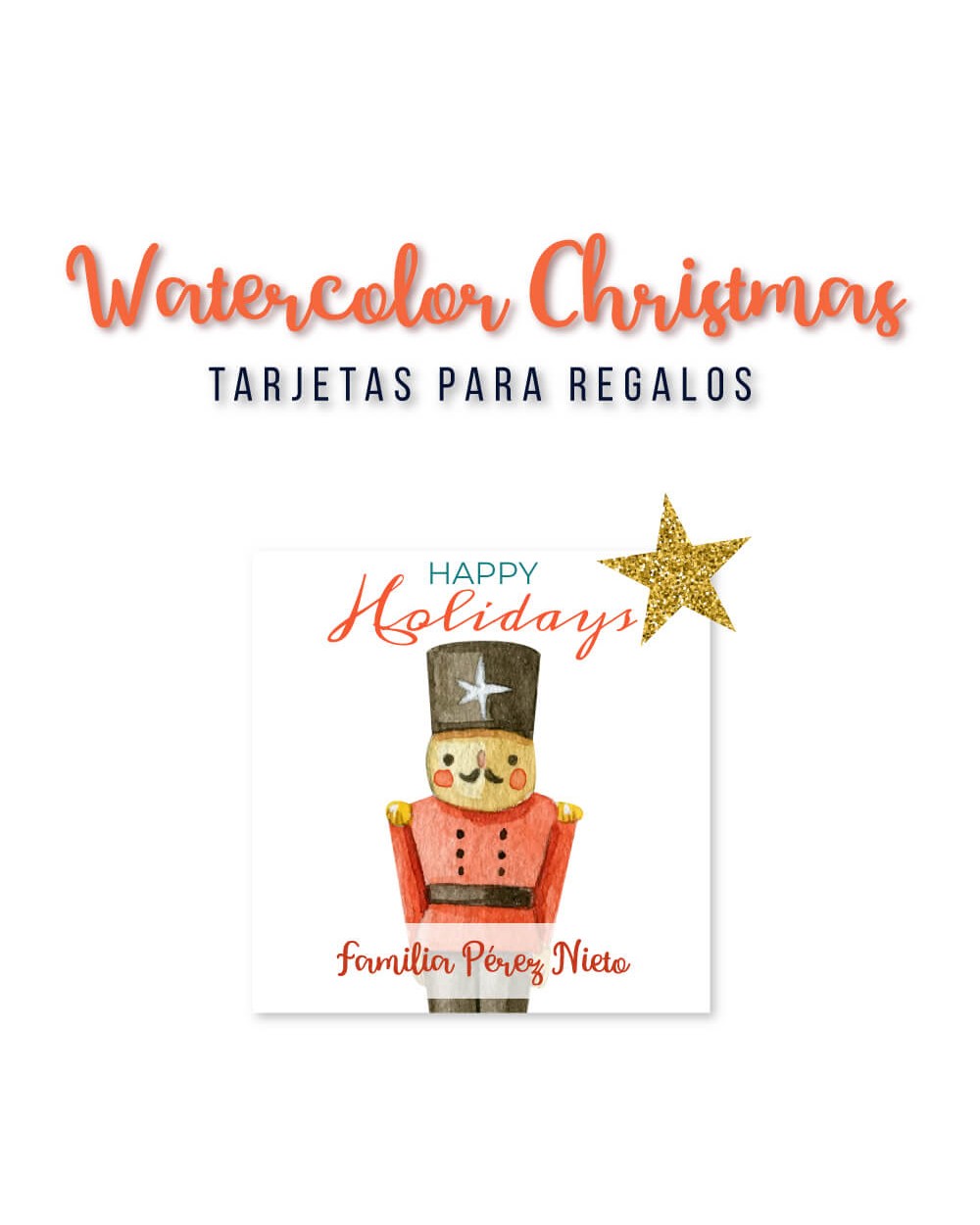 Navidad Tarjetas Watercolor Christmas | Tarjetas Regalos Navidad