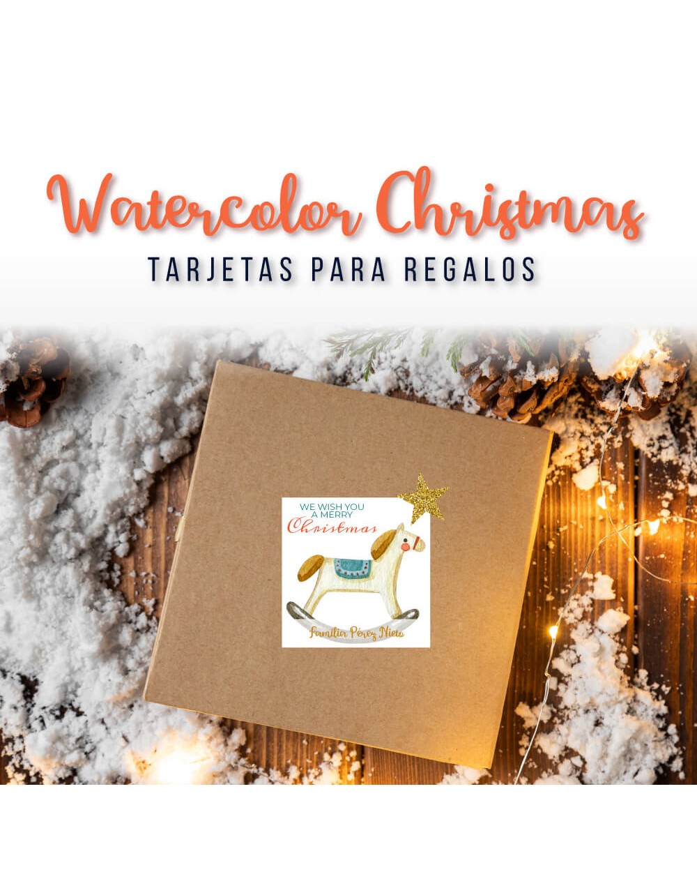 Navidad Tarjetas Watercolor Christmas | Tarjetas Regalos Navidad