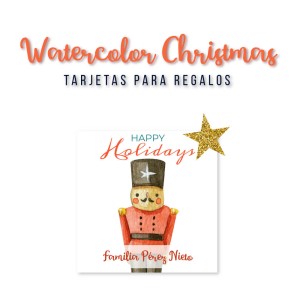 Navidad Tarjetas Watercolor Christmas