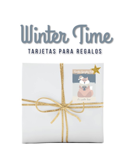 Navidad Tarjetas Winter Time | Tarjetas Regalos Navidad