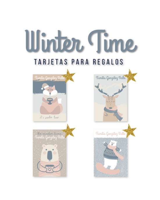 Navidad Tarjetas Winter Time | Tarjetas Regalos Navidad