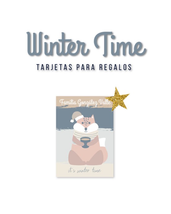Navidad Tarjetas Winter Time | Tarjetas Regalos Navidad