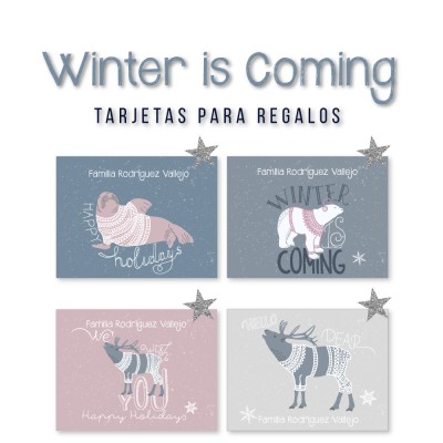 Navidad Tarjetas Winter is Coming Navidad Tarjetas Winter is Coming
