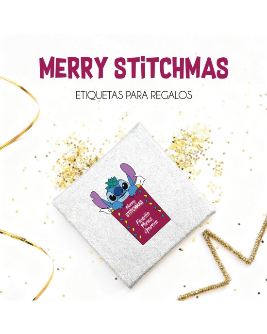 Navidad Etiquetas Merry Stitchmas | Etiquetas Regalos Navidad