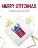 Navidad Etiquetas Merry Stitchmas | Etiquetas Regalos Navidad