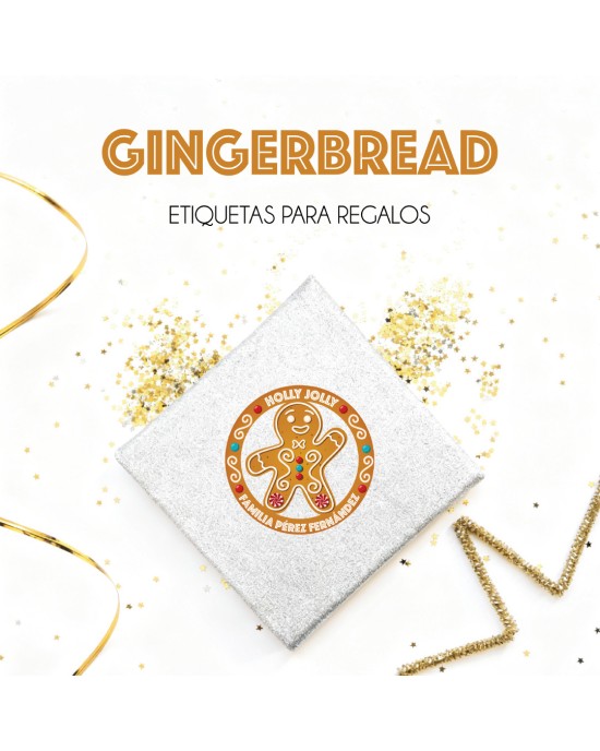 Navidad Etiquetas Gingerbread | Etiquetas Regalos Navidad