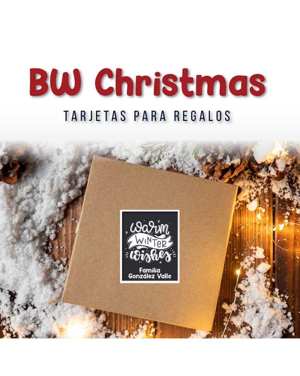 Navidad Etiquetas BW Christmas | Etiquetas Regalos Navidad Navidad Etiquetas BW Christmas | Etiquetas Regalos Navidad