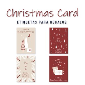 Navidad Etiquetas Christmas Card
