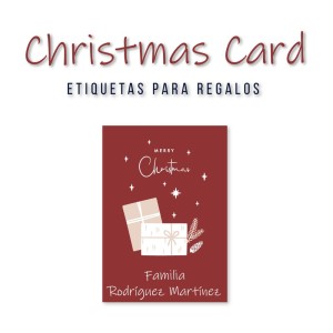 Navidad Etiquetas Christmas Card