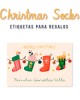 Navidad Etiquetas Christmas Socks