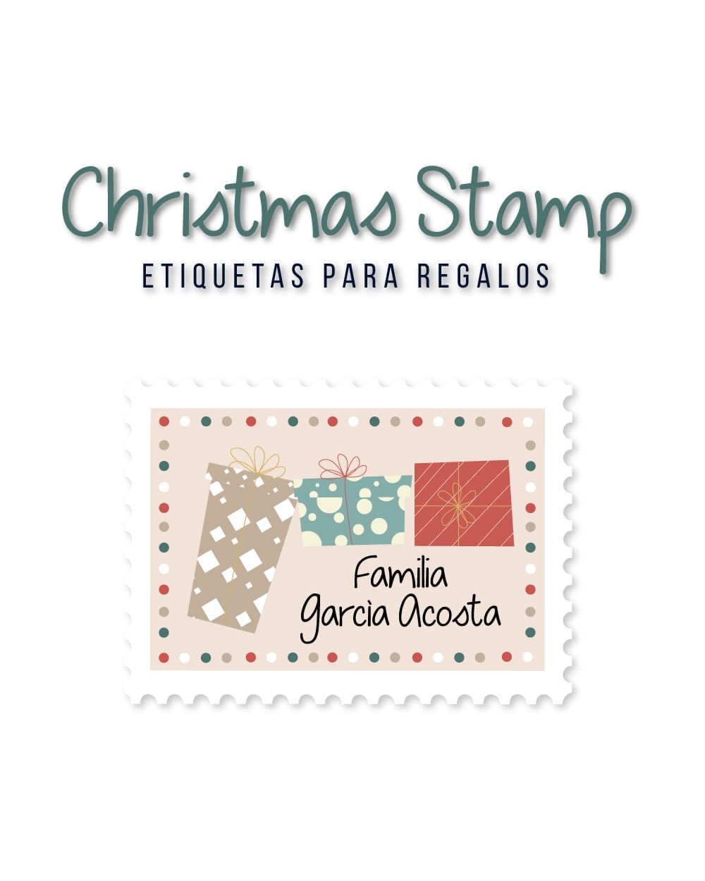 Navidad Etiquetas Christmas Stamp | Etiquetas Regalos Navidad Navidad Etiquetas Christmas Stamp | Etiquetas Regalos Navidad