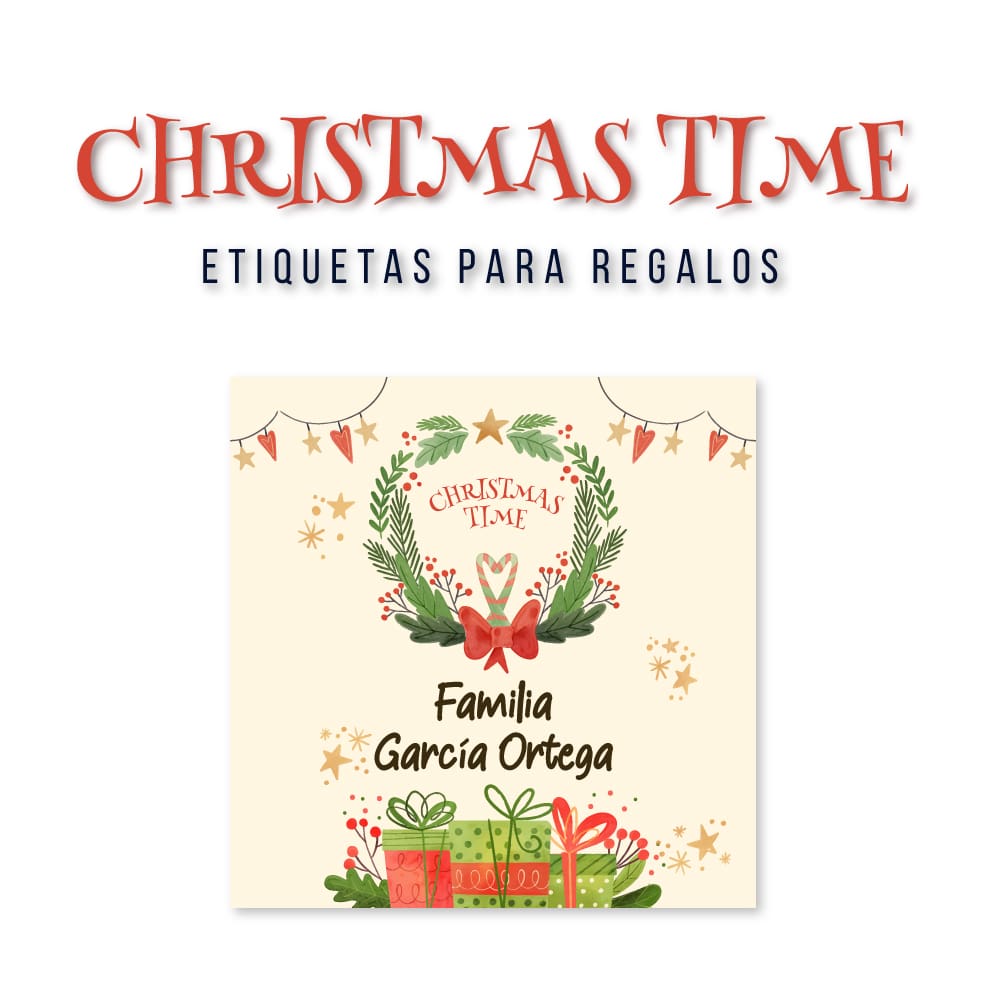 Stampa | Etiquetas para Regalos de Navidad | Personaliza tus Regalos, image size:1000x1000