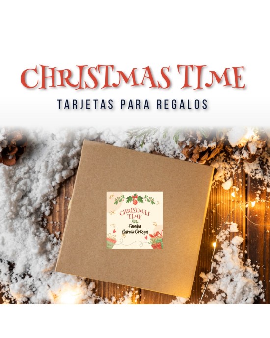 Navidad Etiquetas Christmas Time | Etiquetas Regalos Navidad