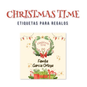 Navidad Etiquetas Christmas Time