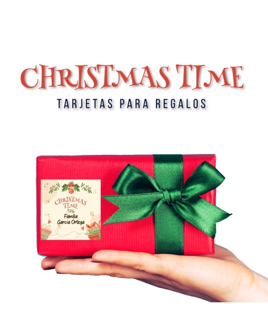 Navidad Etiquetas Christmas Time | Etiquetas Regalos Navidad
