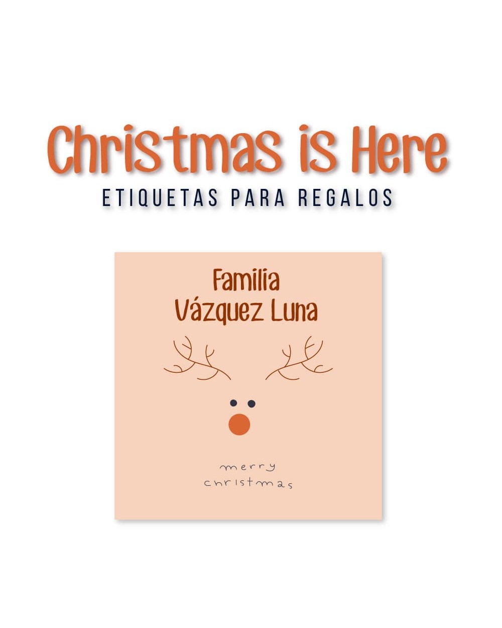 Navidad Etiquetas Christmas is Here | Etiquetas Regalos Navidad Navidad Etiquetas Christmas is Here | Etiquetas Regalos Navidad