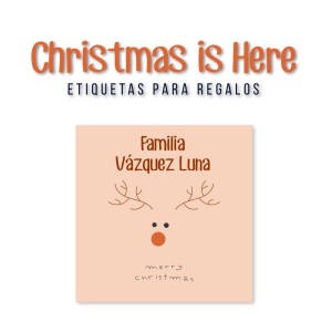 Navidad Etiquetas Christmas is Here
