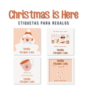 Navidad Etiquetas Christmas is Here
