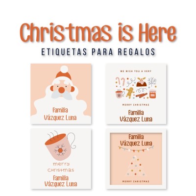 Navidad Etiquetas Christmas is Here