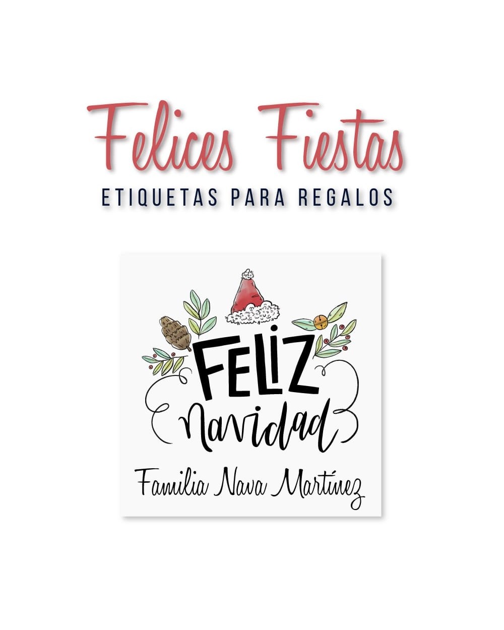Navidad Etiquetas Felices Fiestas | Etiquetas Regalos Navidad Navidad Etiquetas Felices Fiestas | Etiquetas Regalos Navidad