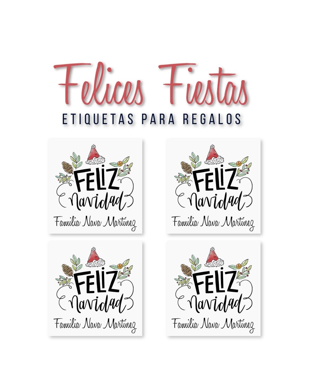 Navidad Etiquetas Felices Fiestas | Etiquetas Regalos Navidad Navidad Etiquetas Felices Fiestas | Etiquetas Regalos Navidad