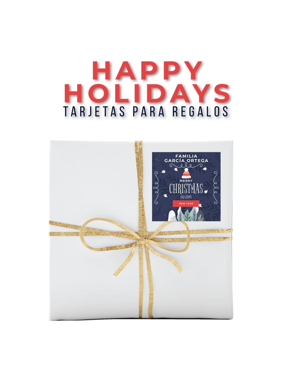 Navidad Etiquetas Happy Holidays | Etiquetas Regalos Navidad Navidad Etiquetas Happy Holidays | Etiquetas Regalos Navidad