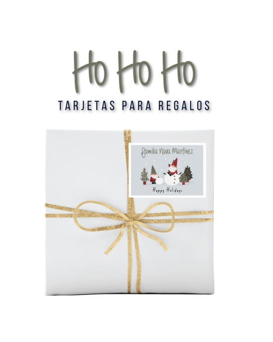 Navidad Etiquetas HoHoHo | Etiquetas Regalos Navidad
