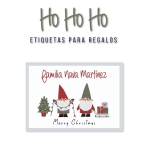 Navidad Etiquetas HoHoHo