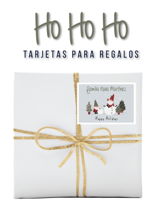 Navidad Etiquetas HoHoHo Navidad Etiquetas HoHoHo