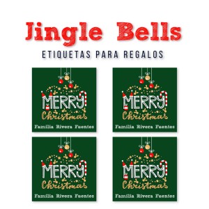 Navidad Etiquetas Jingle Bells