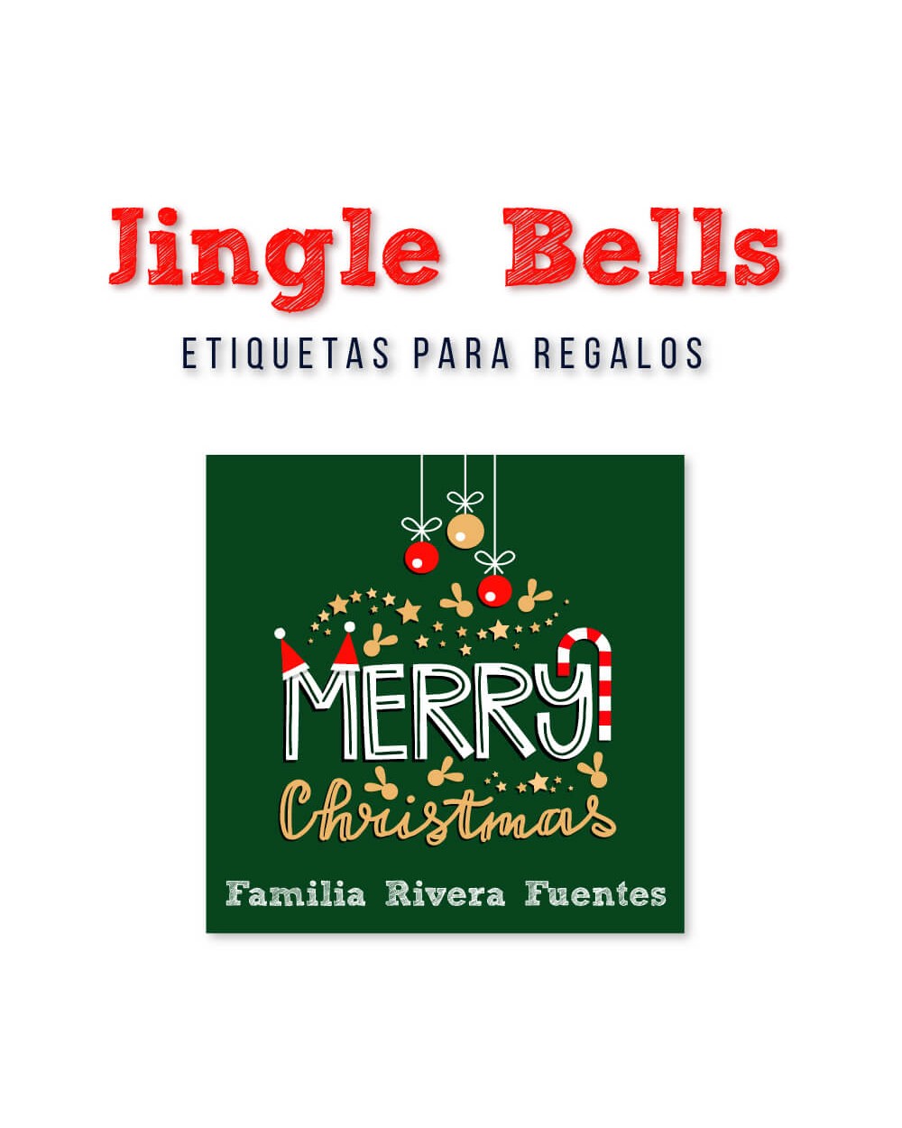 Navidad Etiquetas Jingle Bells | Etiquetas Regalos Navidad Navidad Etiquetas Jingle Bells | Etiquetas Regalos Navidad