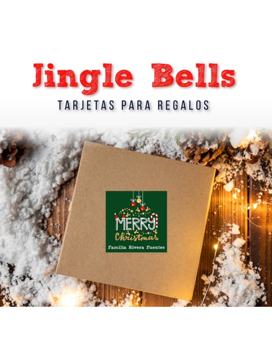 Navidad Etiquetas Jingle Bells | Etiquetas Regalos Navidad