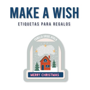 Navidad Etiquetas Make a Wish