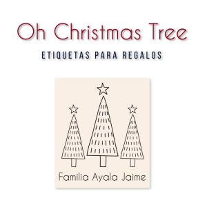 Navidad Etiquetas Oh Christmas Tree