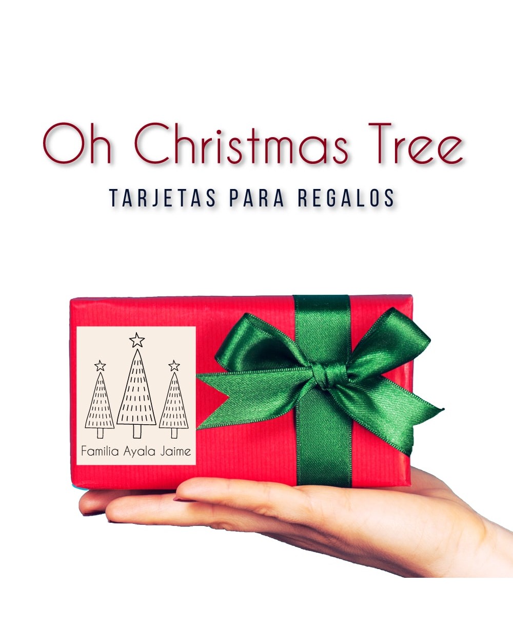 Navidad Etiquetas Oh Christmas Tree | Etiquetas Regalos Navidad
