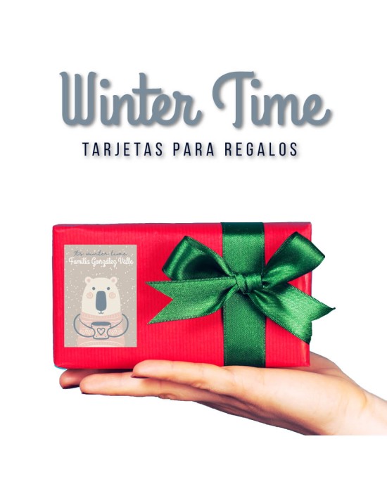Navidad Etiquetas Winter Time | Etiquetas Regalos Navidad