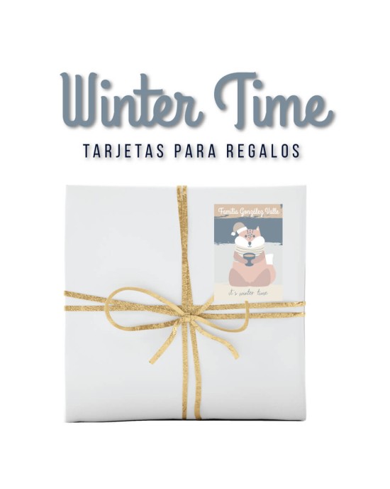 Navidad Etiquetas Winter Time | Etiquetas Regalos Navidad
