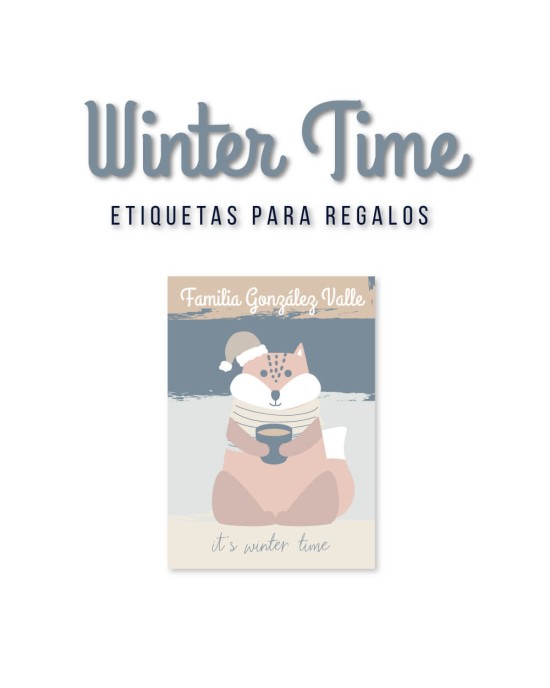 Navidad Etiquetas Winter Time | Etiquetas Regalos Navidad