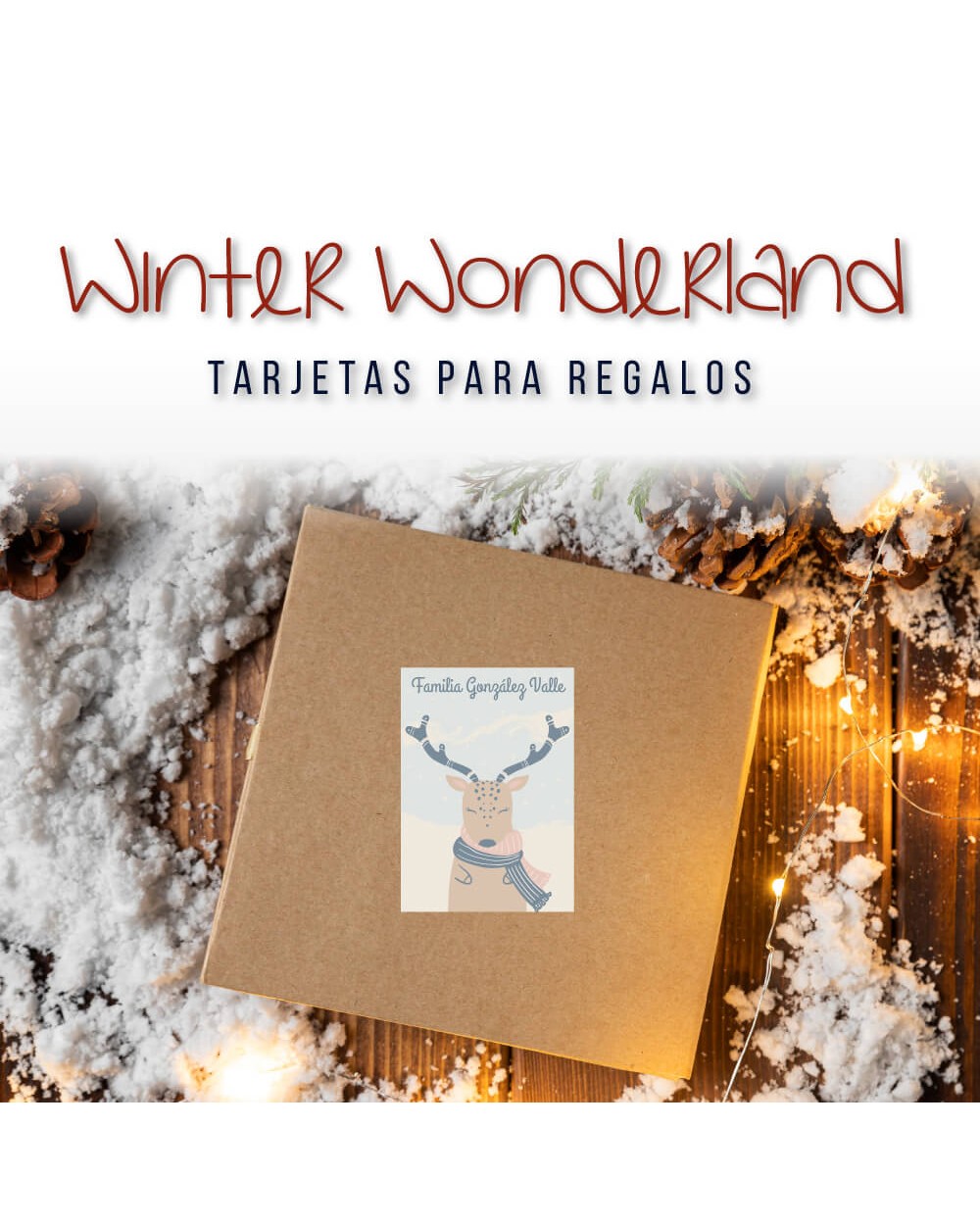 Navidad Etiquetas Winter Wonderland | Etiquetas Regalos Navidad Navidad Etiquetas Winter Wonderland | Etiquetas Regalos Navidad