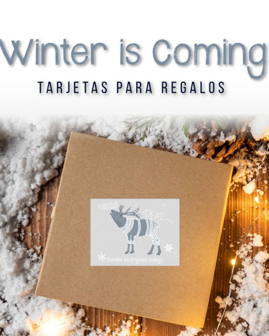 Navidad Etiquetas Winter is Coming