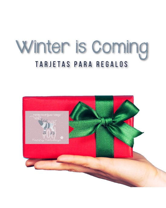 Navidad Etiquetas Winter is Coming | Etiquetas Regalos Navidad