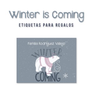 Navidad Etiquetas Winter is Coming