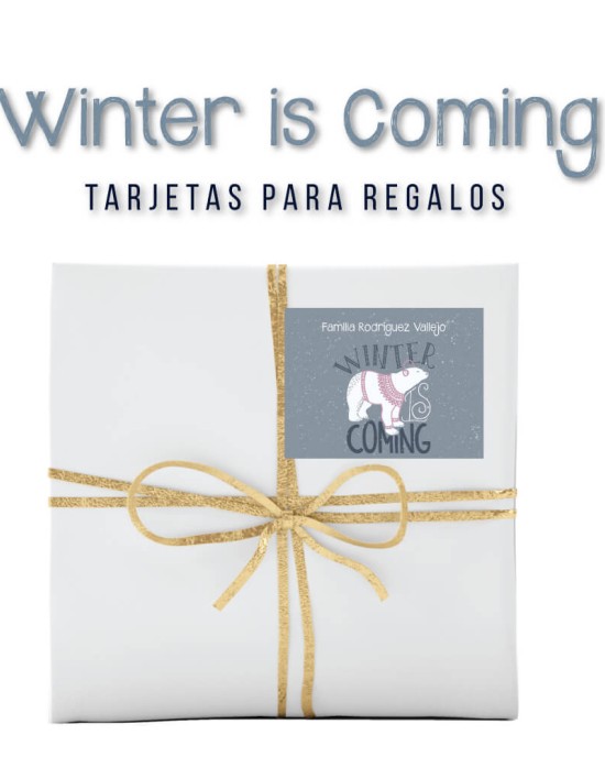 Navidad Etiquetas Winter is Coming