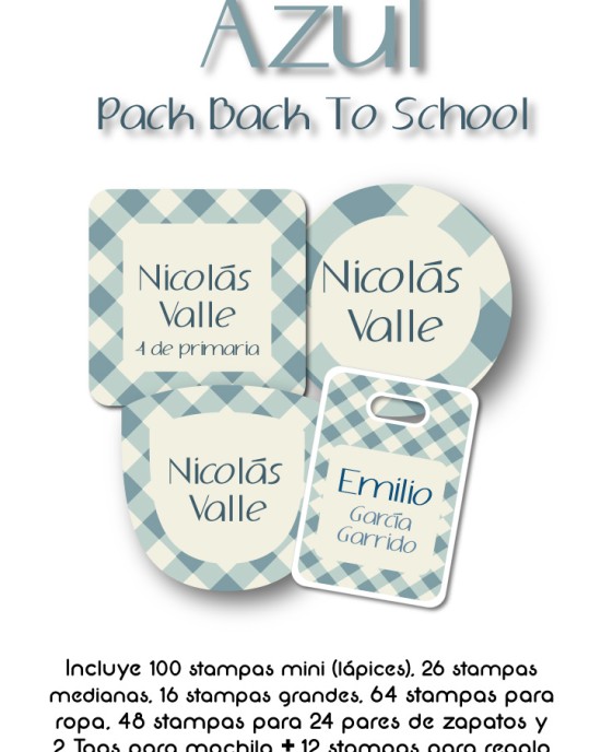 Pack Back to School Azul