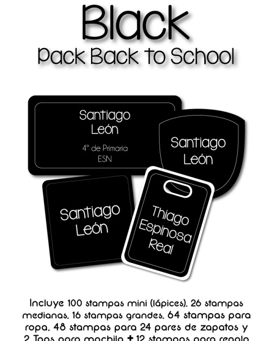 Pack Back to School Black